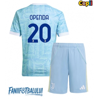 Juventus Lois Openda #20 Echipament de Fotbal Replică 2025-26 Copii Deplasare (+ Șorturi)